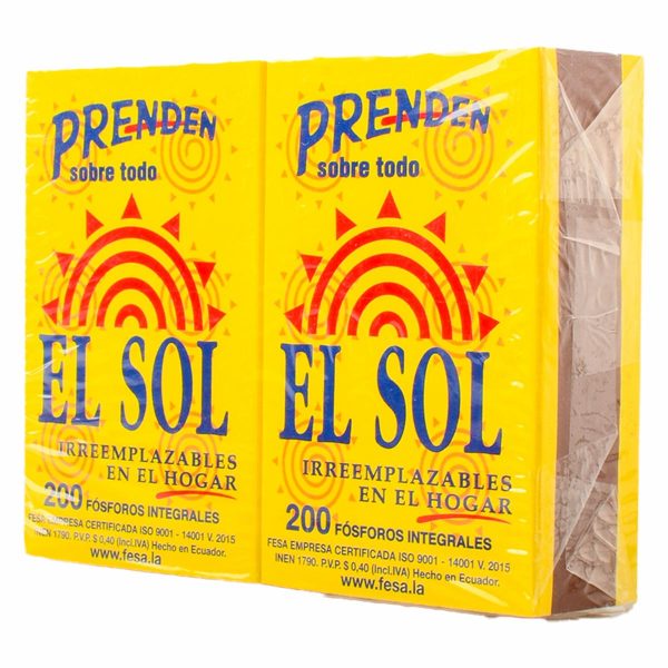 Fósforos Resistente EL SOL - Image 3