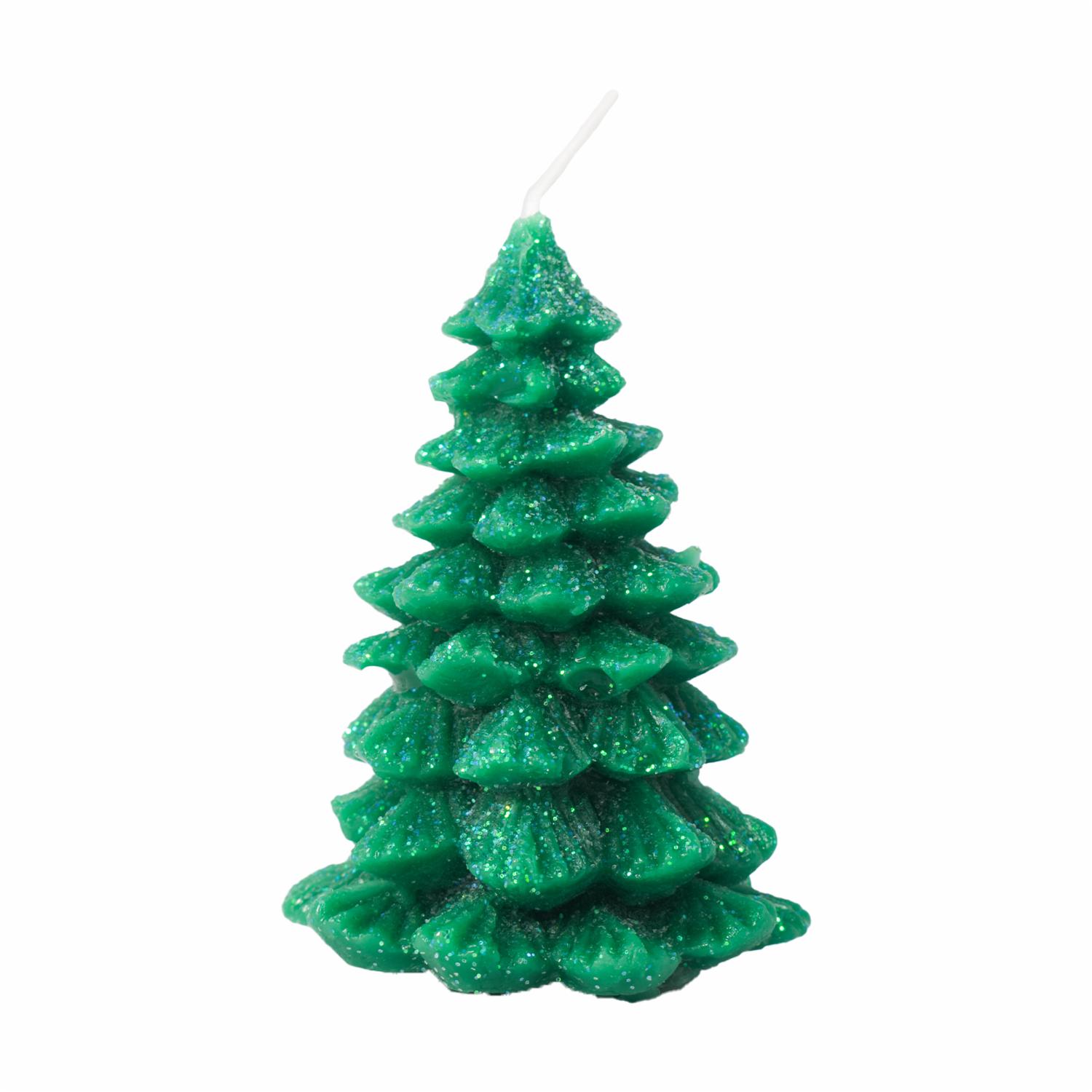 Vela Figura Árbol Navidad Escar Verde LAVEL 9 X 7 Cm