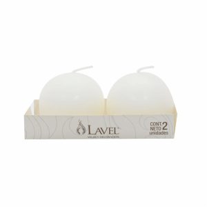 Set Bolas Term Blanco LAVEL X 2 Uds