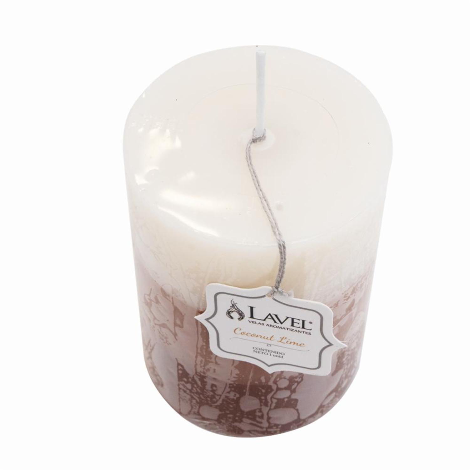 Vela Decorativa Redonda 304 Negra Café LAVEL 7,5 X 10 Cm - Image 2