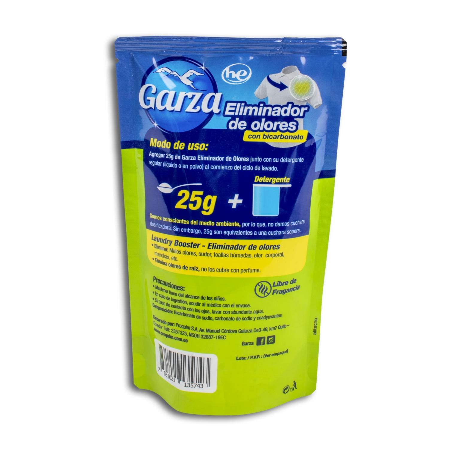 Eliminador De Olores Con Bicarbonato GARZA 250 G - Image 2