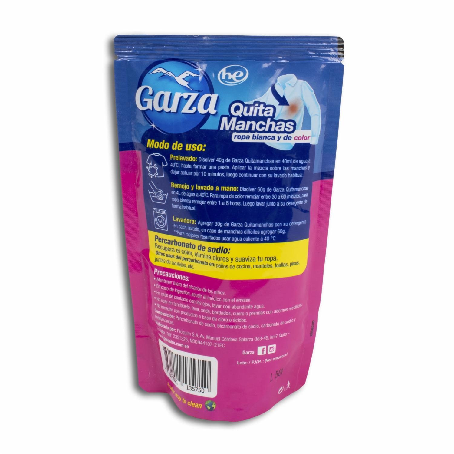 Quitamanchas Con Percarbonato GARZA 250 G - Image 2
