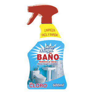 Limpiador Para Baños Con Cloro CLEAN MAGIC Spray 600 Ml