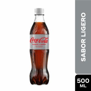 Bebida Gaseosa Sabor Ligero Sin Calorías Sin Azúcar COCA-COLA 500 Ml
