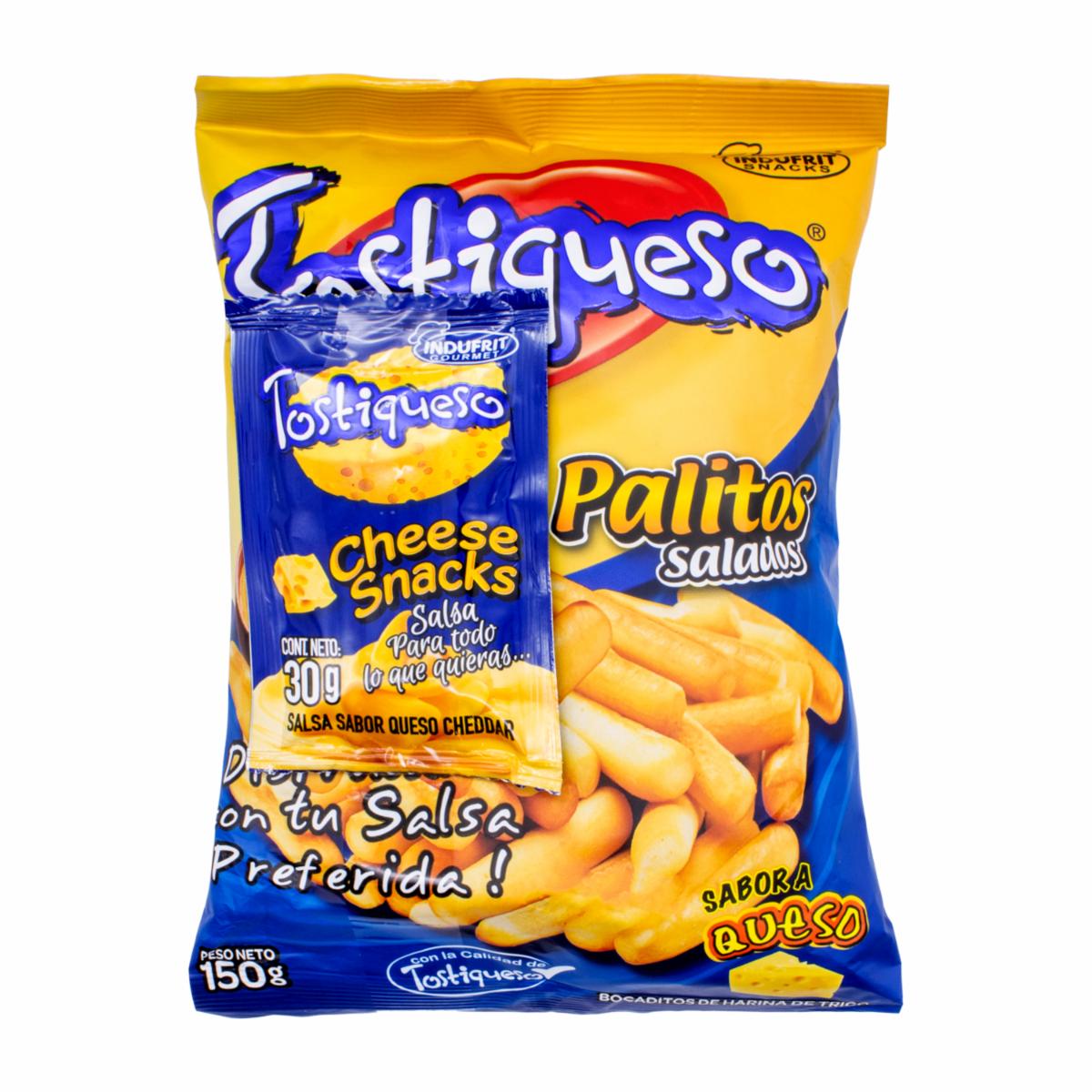 Bocaditos Palitos Salados De Queso TOSTIQUESO 150 G