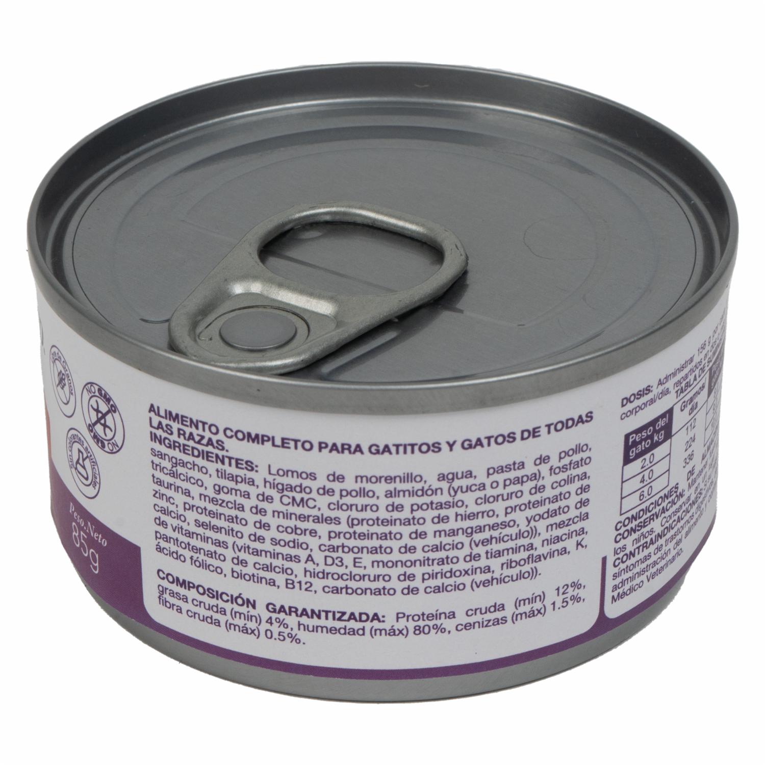 Alimento Para Gatos Sabor A Atún Y Tilapia En Lata NUTRAPRO 85 G - Image 3