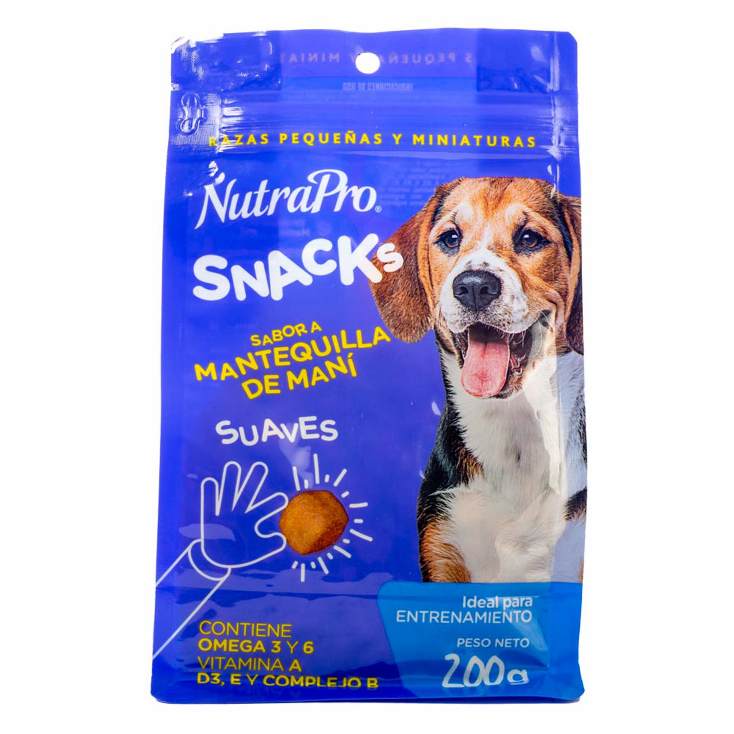 Snack Para Perros De Mantequilla De Maní NUTRAPRO 200 G