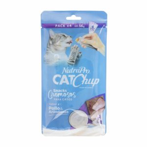 Alimento Para Gatos Sabor A Pollo Con Arándanos NUTRAPRO 56 G