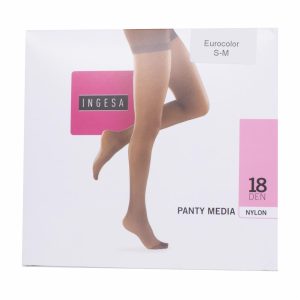 Panty Media Nylon Strech Grafito 18 Den INGESA
