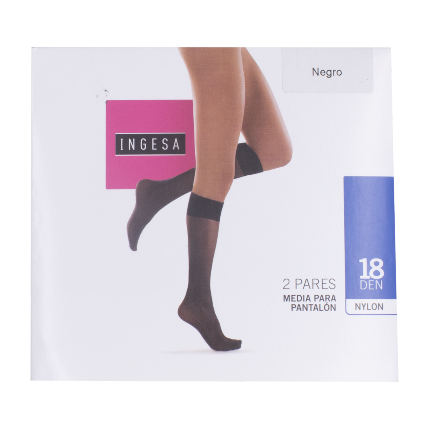 Medias Para Pantalón Nylon Negras 18 Den INGESA