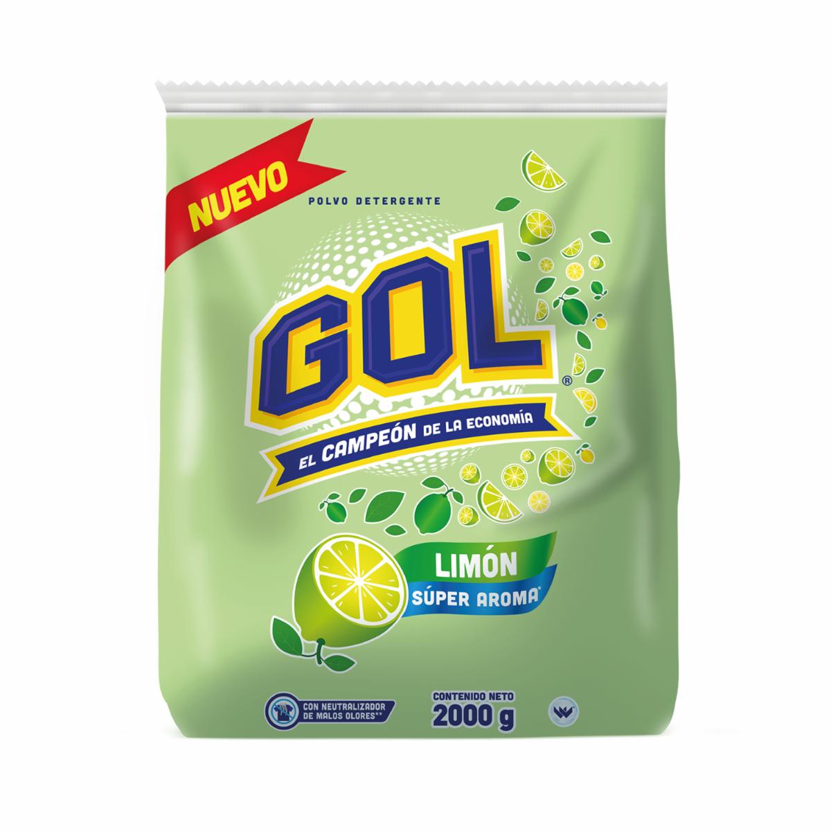 Detergente En Polvo Aroma Limón GOL 2000 G