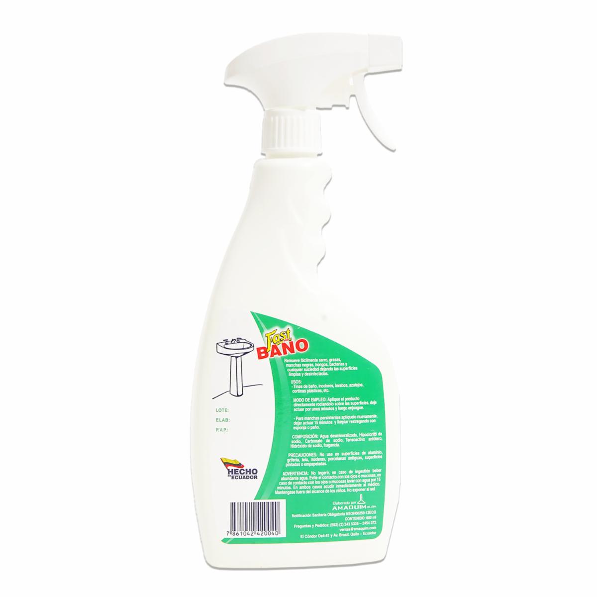 Limpiador Para Baño FAST 600 Ml - Image 2