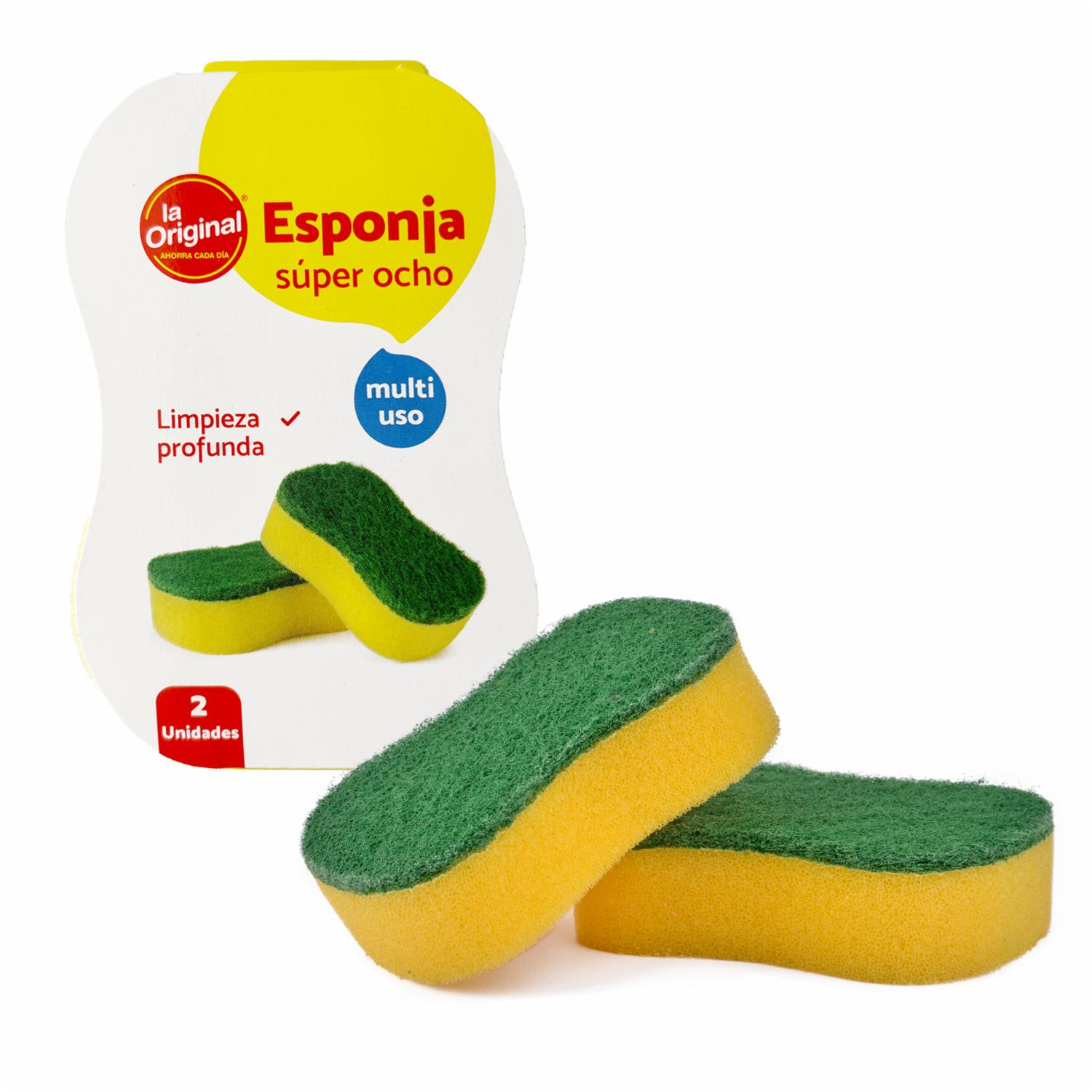 Esponja En Ocho Multiusos LA ORIGINAL X 2 Uds