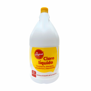 Cloro Líquido Desinfecta, Blanquea, Desodoriza Y Desmancha LA ORIGINAL 2000 Ml
