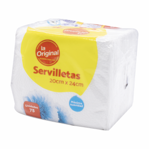 Servilletas Blancas 20X24 Cm LA ORIGINAL X 75 Uds