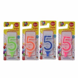 Vela De Cumpleaños LA ORIGINAL Número 5
