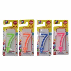 Vela De Cumpleaños LA ORIGINAL Número 7