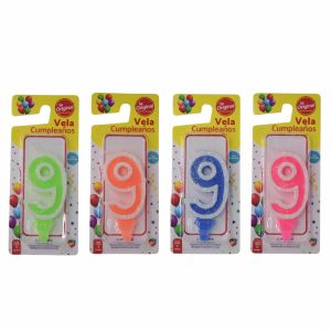 Vela De Cumpleaños LA ORIGINAL Número 9
