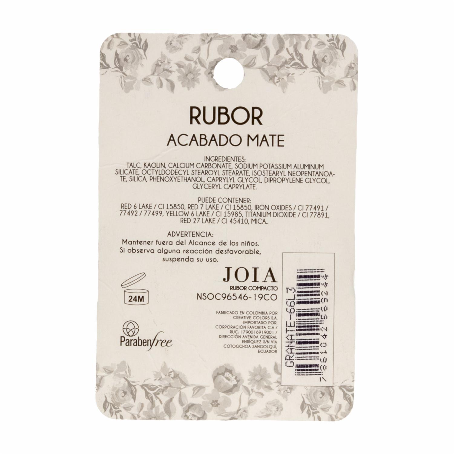 Rubor Tono Granate JOIA Unidad - Image 2