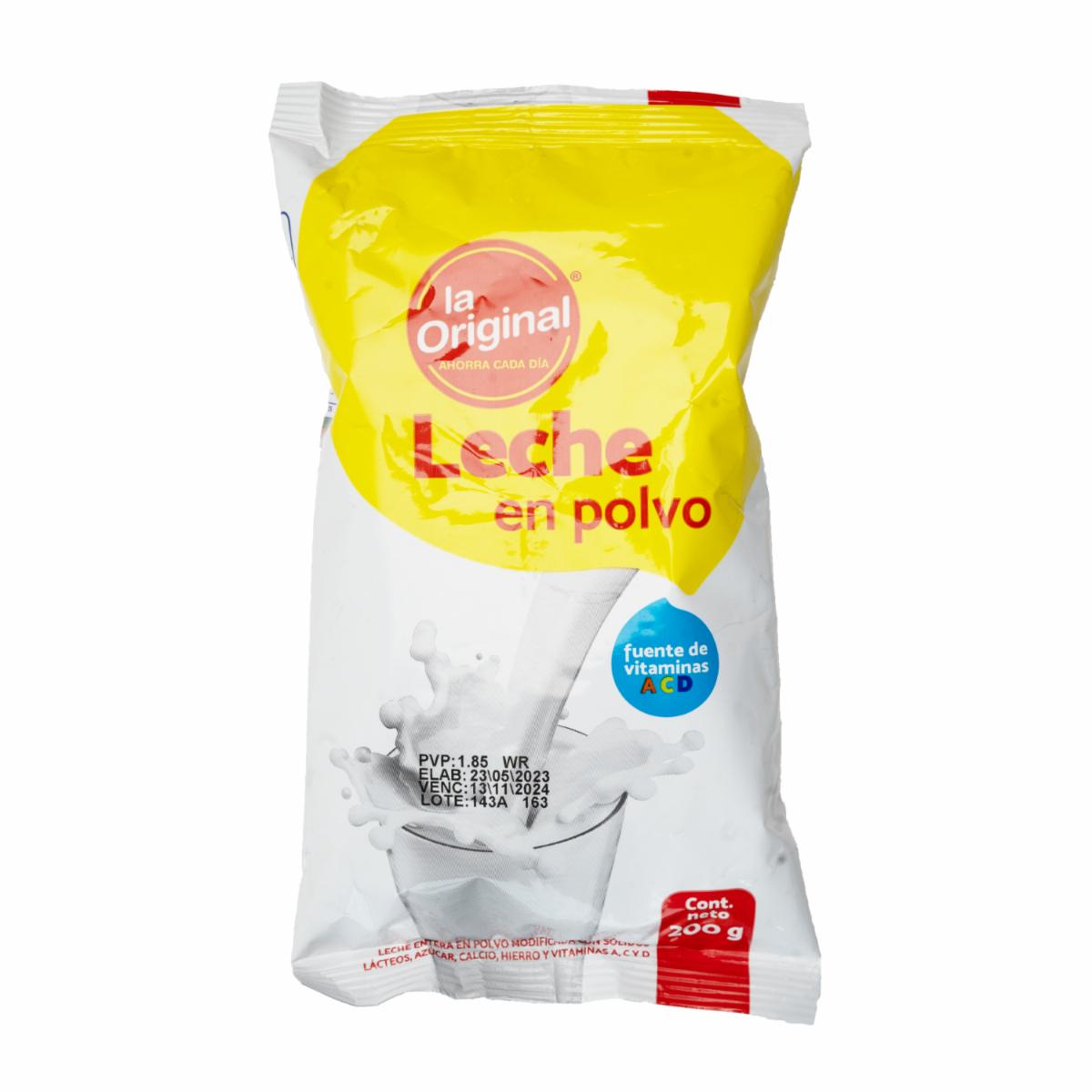Leche En Polvo Instantanea LA ORIGINAL 200 G