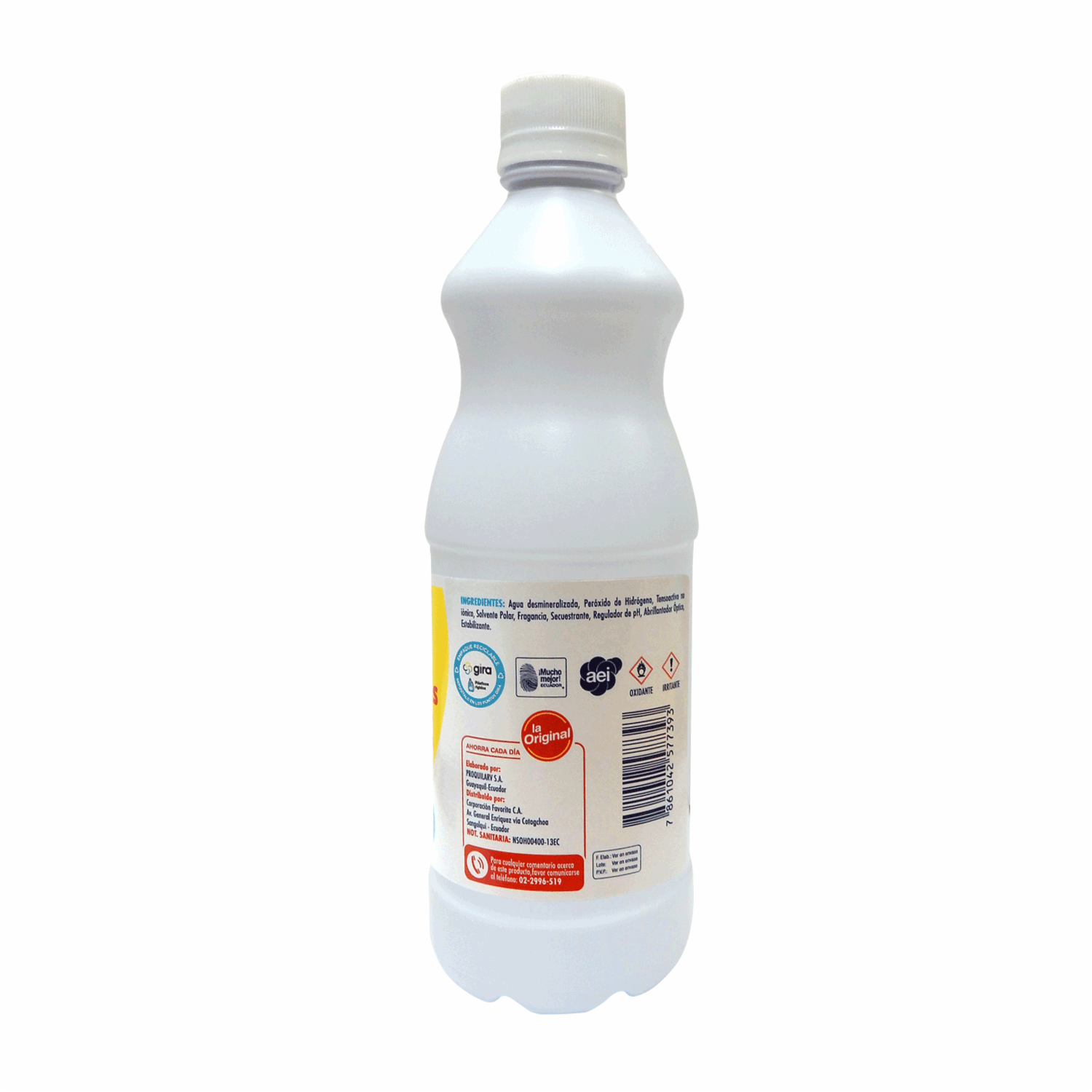 Quita Manchas Líquido Sin Cloro Para Ropa Blanca LA ORIGINAL 500 Ml - Image 3