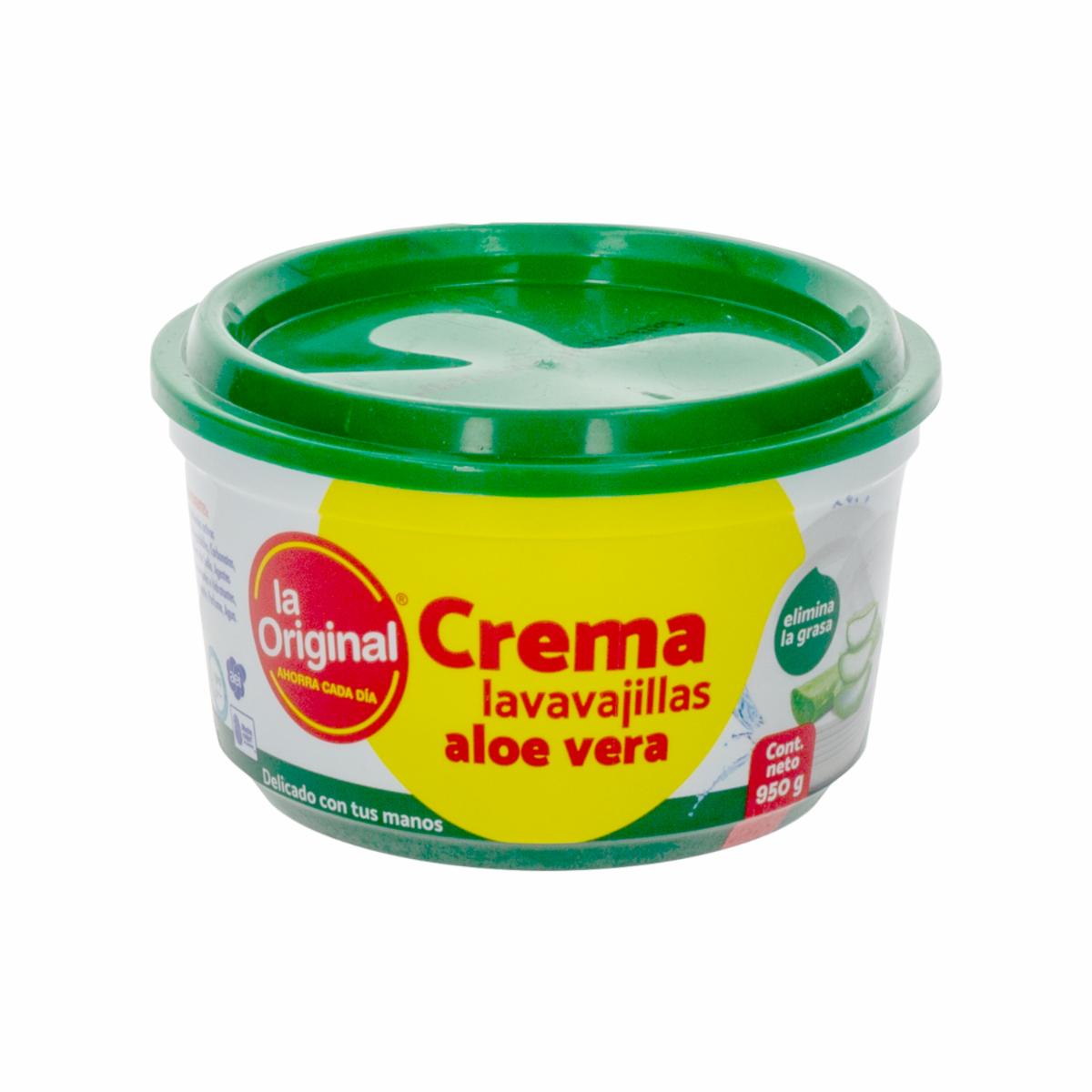Lavavajillas En Crema Con Áloe Vera Elimina La Grasa Delicado Con Tus Manos LA ORIGINAL 950 G