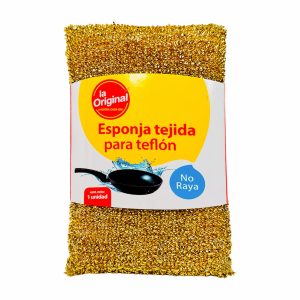 Esponja Tejida Para Teflón No Raya LA ORIGINAL Unidad