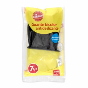 Guantes De Nitrilo Multiusos Bicolor Antideslizantes Resistentes Y Durables LA ORIGINAL Talla 7 1/2