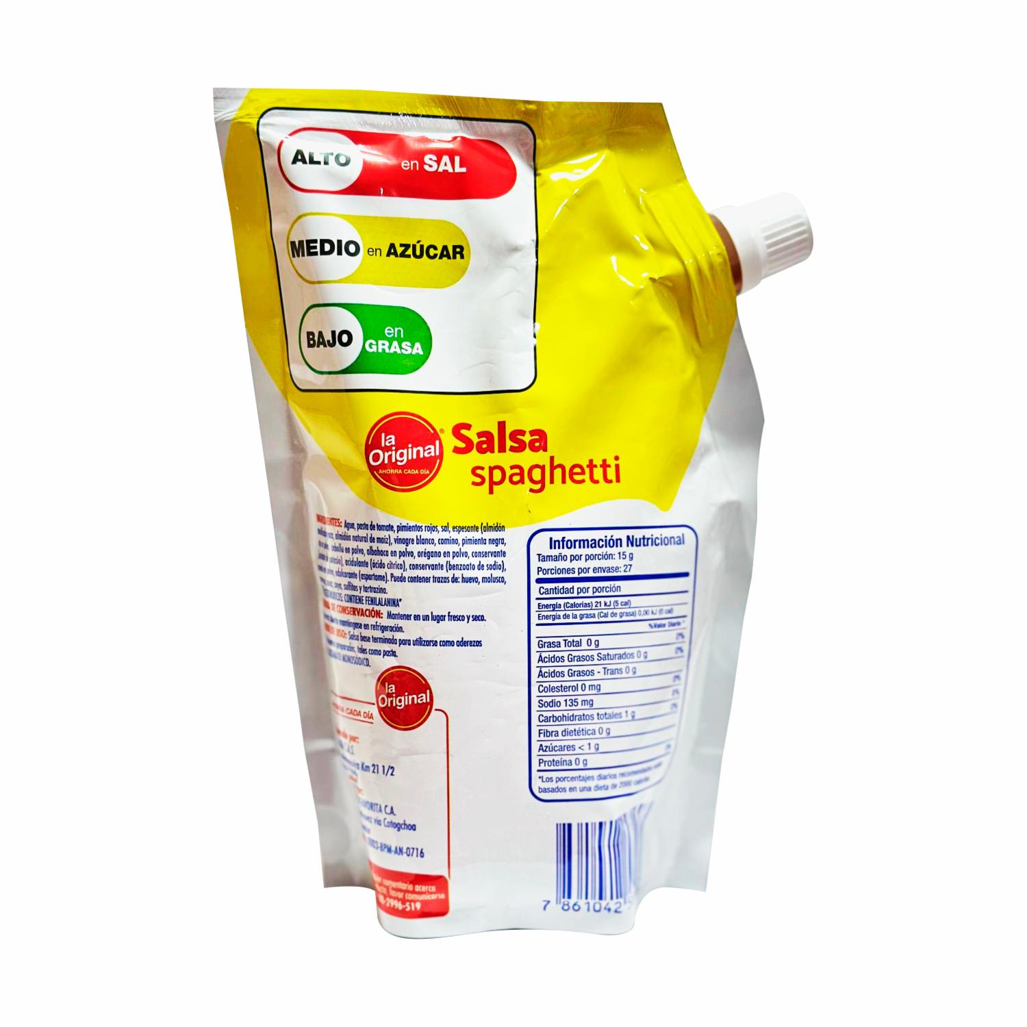 Salsa Spaguetti Clásica LA ORIGINAL 400 G - Image 3