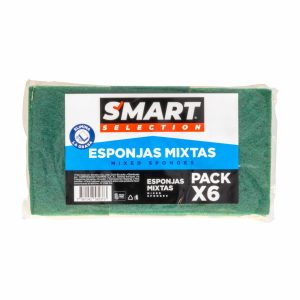 Esponja Multiusos Mixta Elimina La Grasa SMART SELECTION X 6 Uds