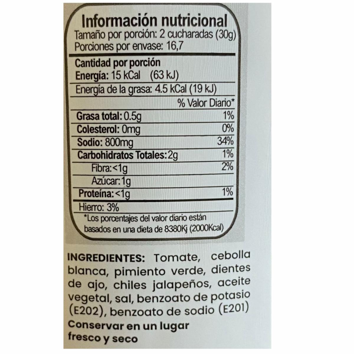 Salsa Dip Roja Roasted ESY 500 G - Image 2