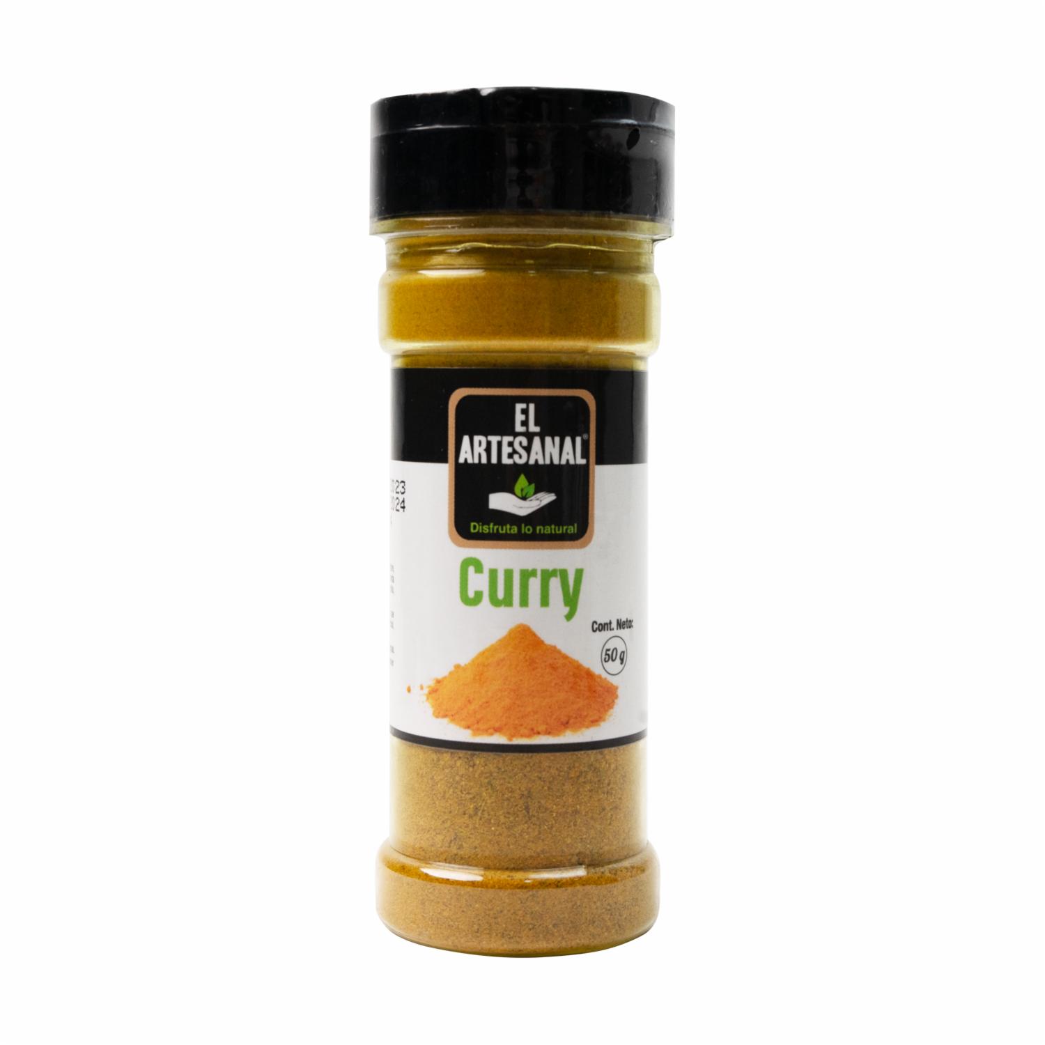 Curry Natural En Frasco EL ARTESANAL 50 G