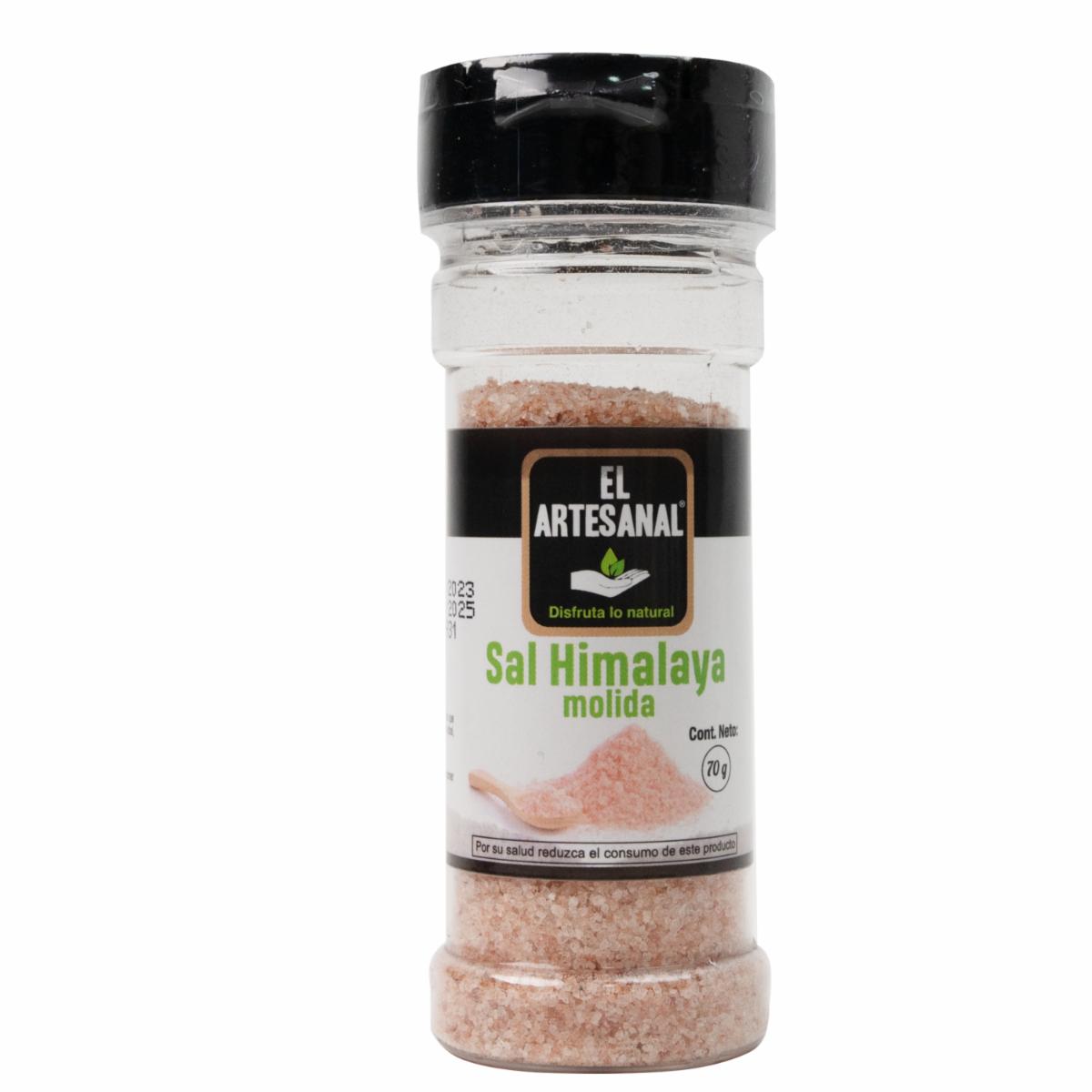 Sal Del Himalaya Molida En Frasco EL ARTESANAL 70 G