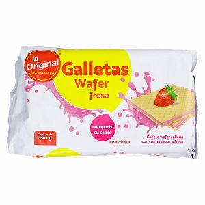 Galleta Waffer De Fresa LA ORIGINAL 190 G