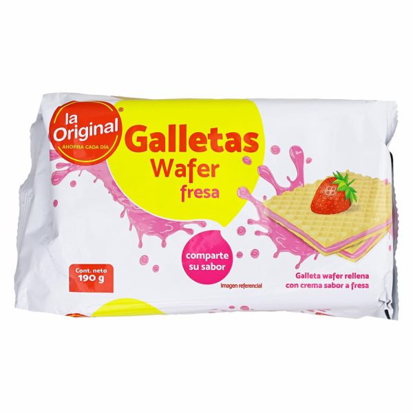 Galleta Waffer De Fresa LA ORIGINAL 190 G
