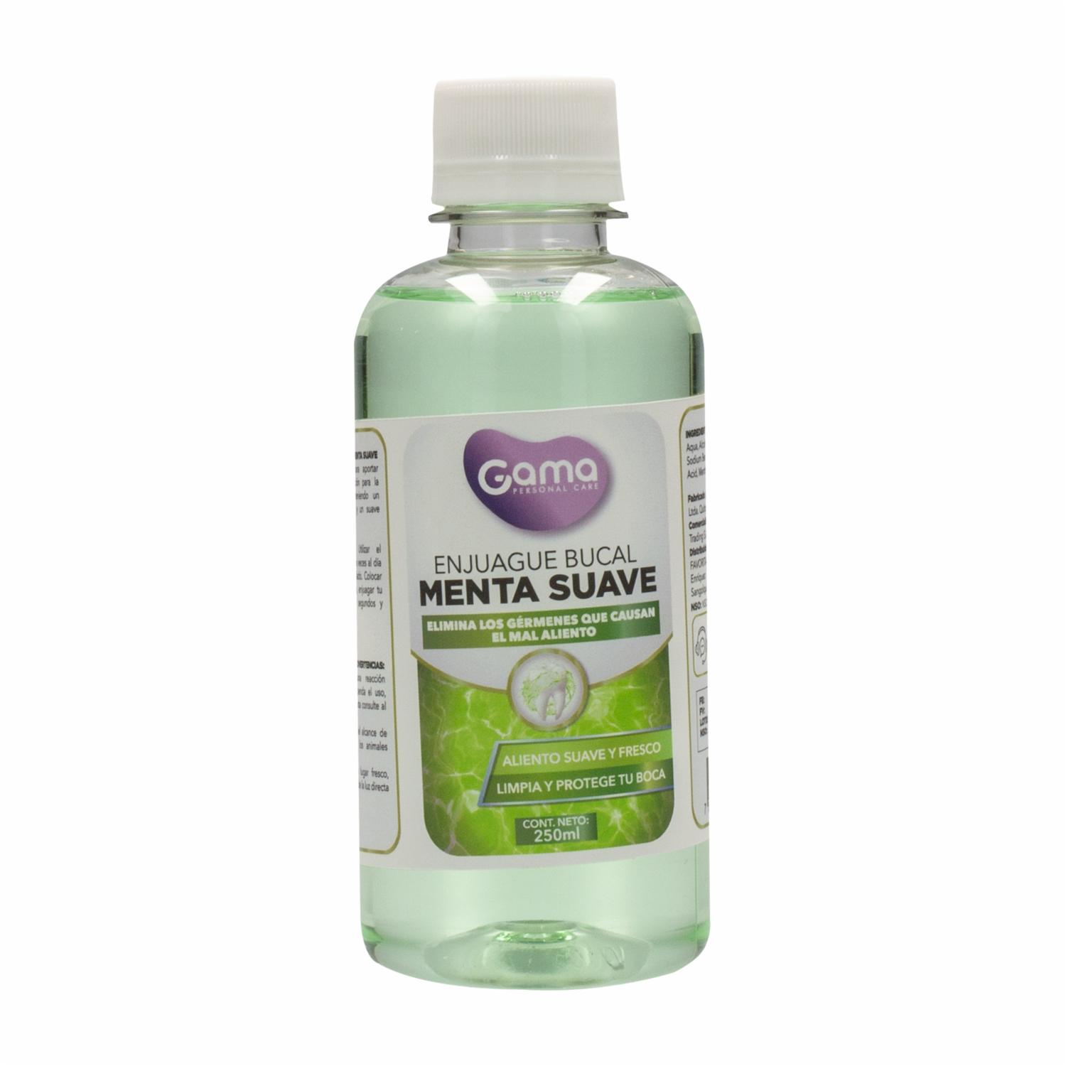 Enjuague Bucal Sabor Menta Suave GAMA 250 Ml