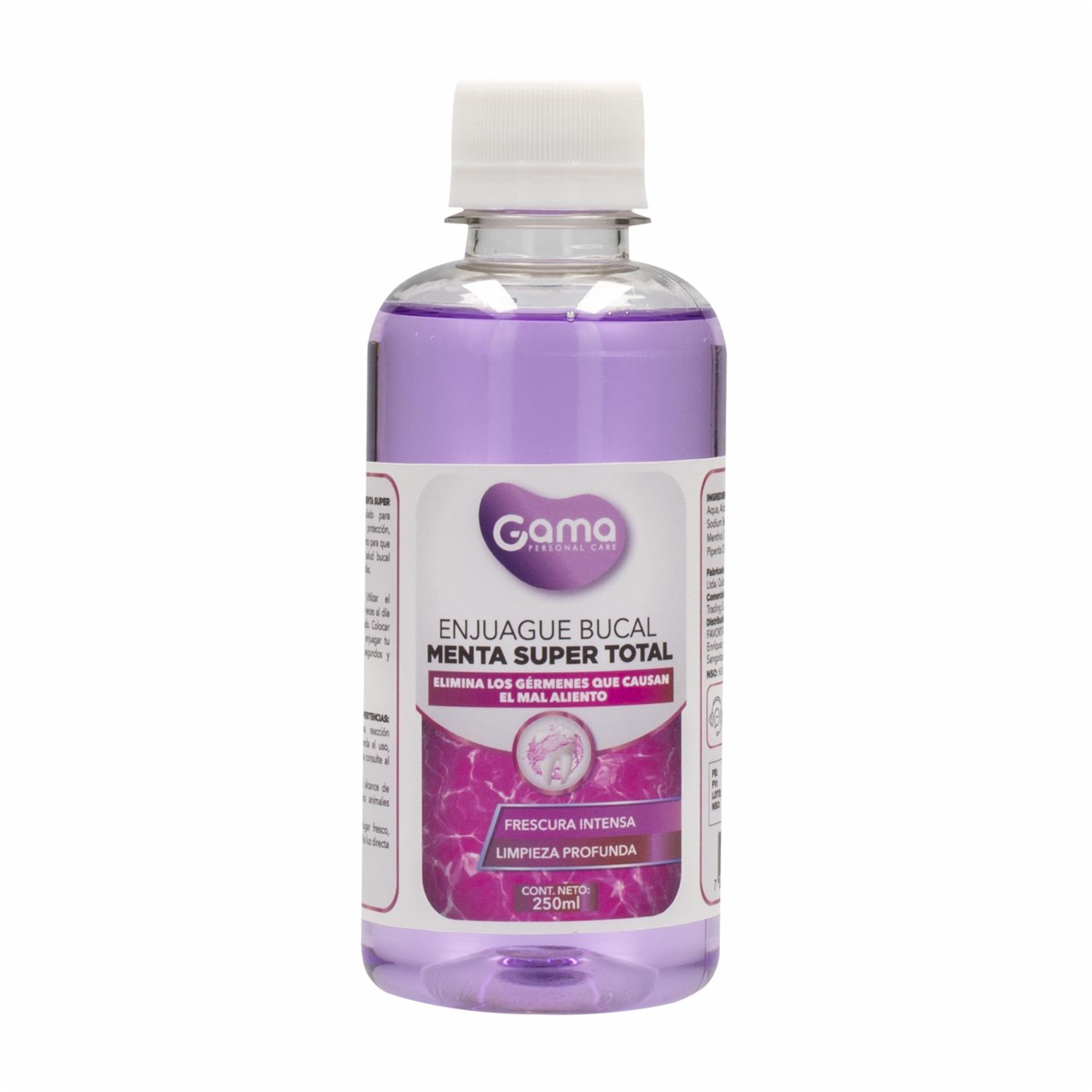 Enjuague Bucal Sabor Menta Super Total GAMA 250 Ml