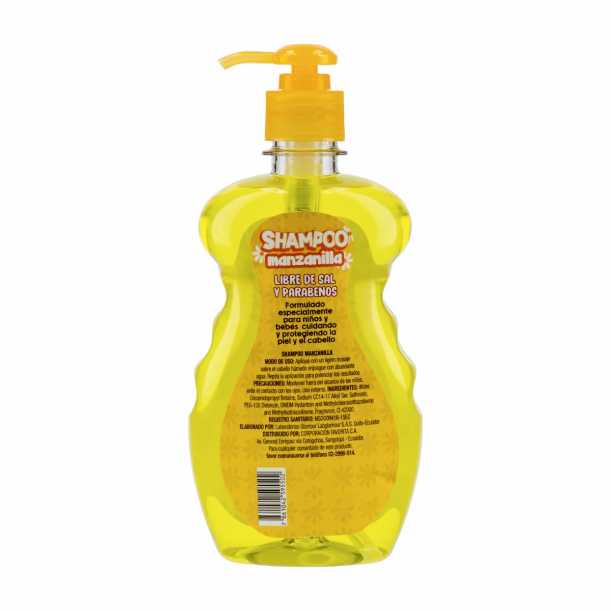Shampoo Capilar De Manzanilla Extra Suave Para Niños GAMA 500 Ml - Image 2