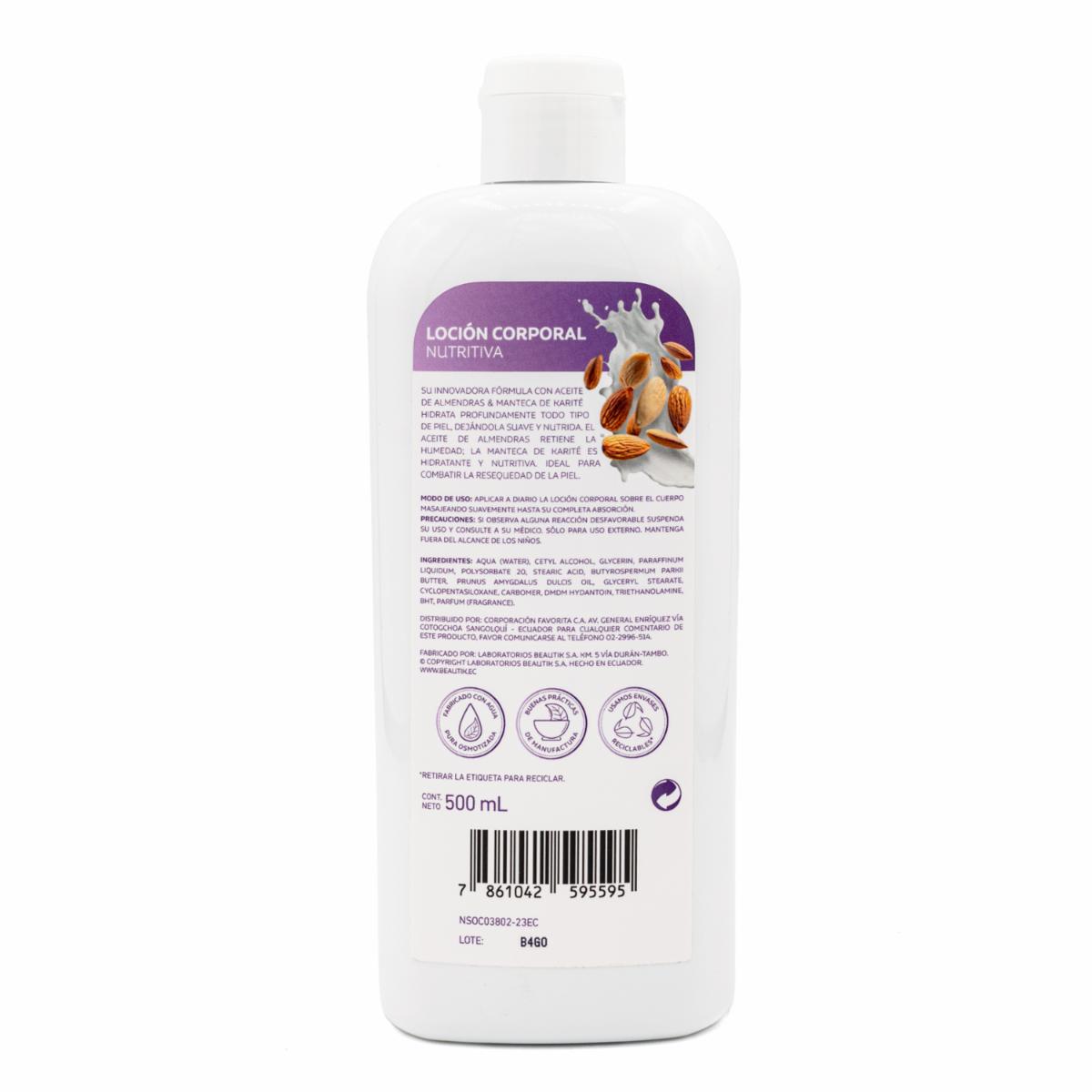 Crema Corporal Nutritiva Hidratación Profunda GAMA 500 Ml - Image 2