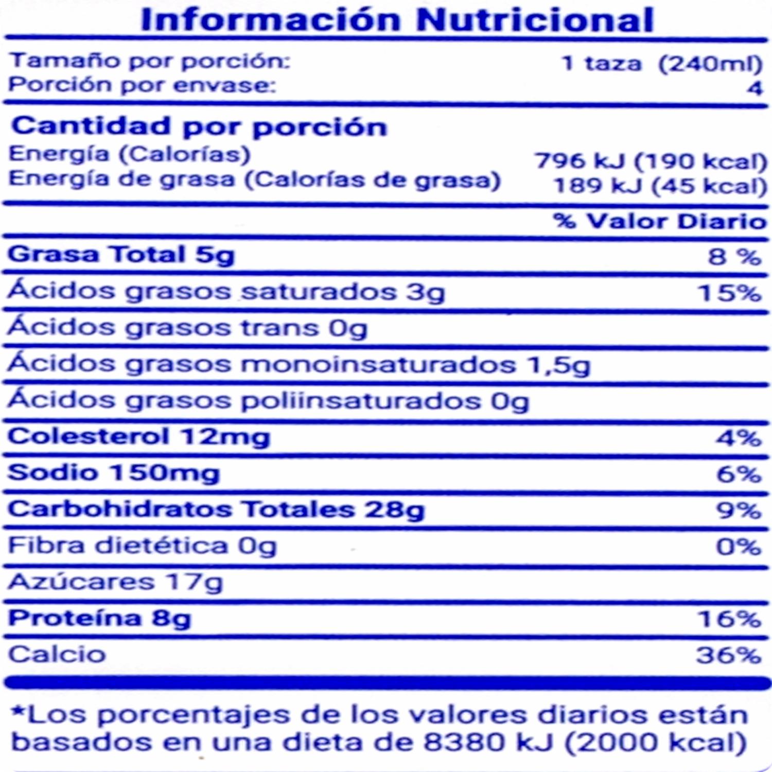 Leche Saborizada De Chocolate LA ORIGINAL 1 L - Image 2