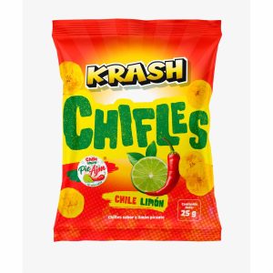 Chifles Sabor A Limón Picante Con Pic Ajín KRASH 25 G