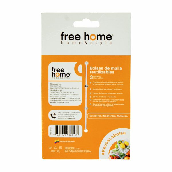 Set De Bolsas Para Frutas Y Verduras FREE HOME - Image 2