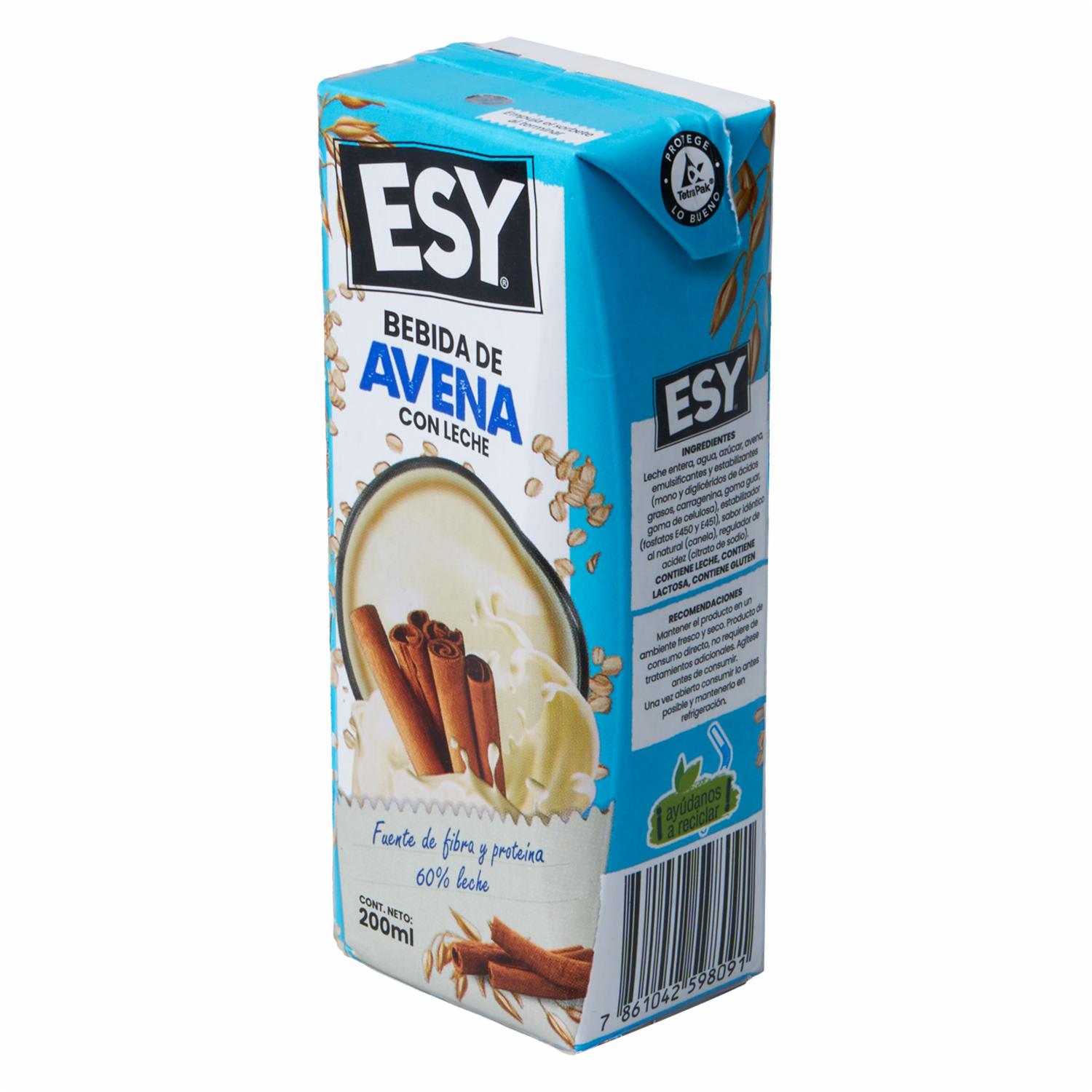 Bebida De Avena Con Leche ESY 200 Ml