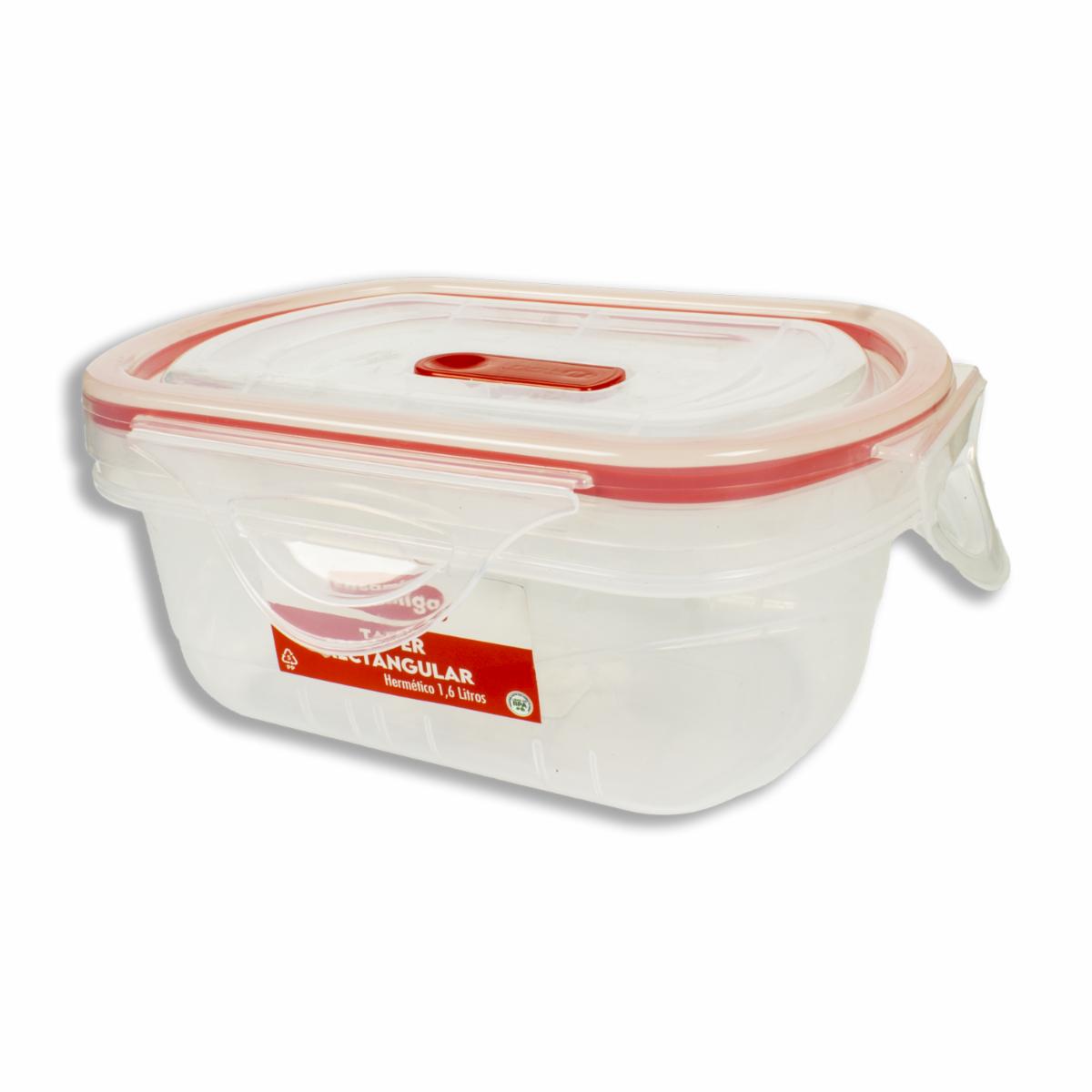 Repostero Tapper Rectangular Hermético CASAMIGA 1,6 Litros
