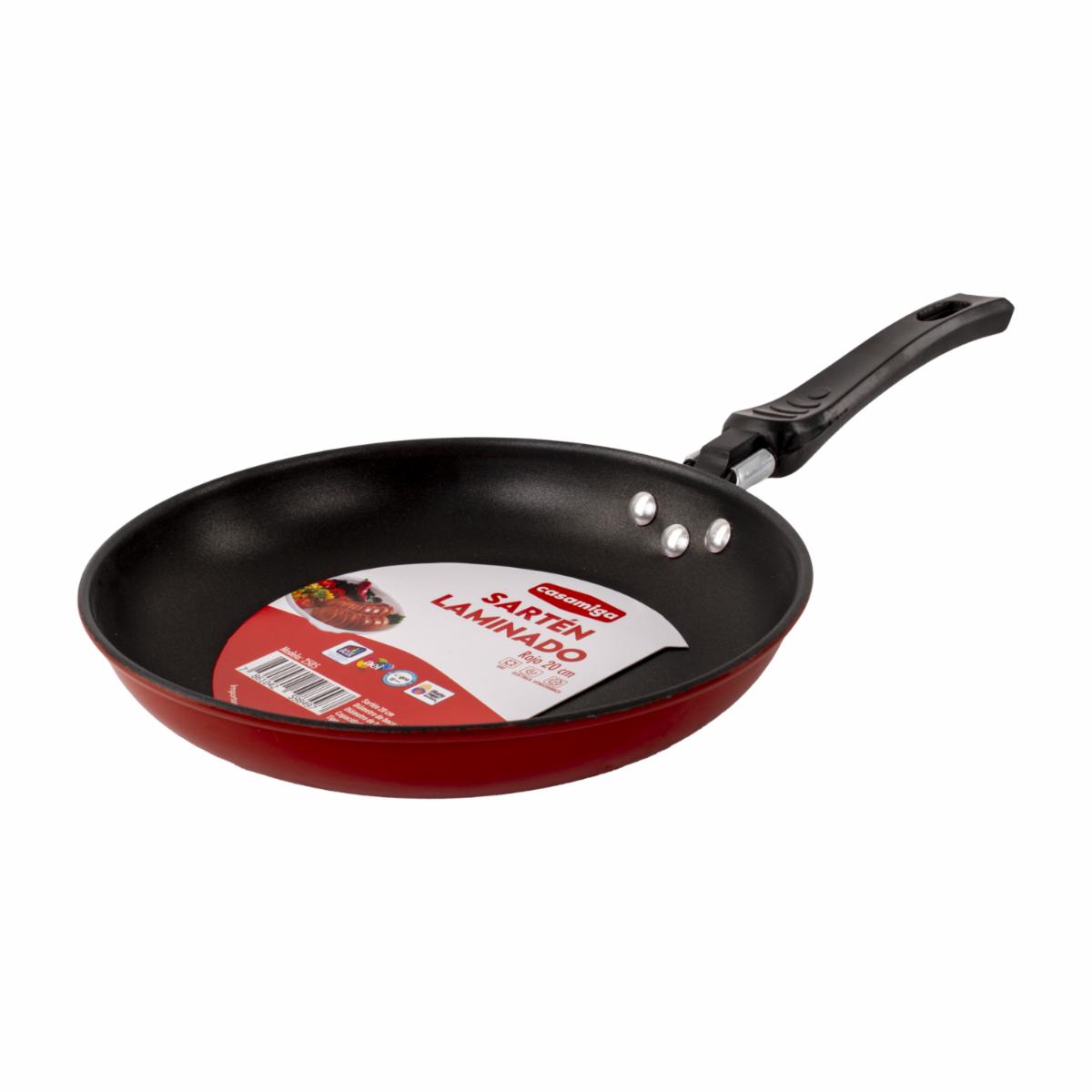 Sartén Rojo Laminado CASAMIGA 20 Cm