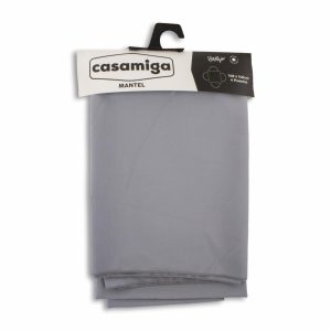 Mantel Cuadrado Llano Gris CASAMIGA 148 X 148 Cm