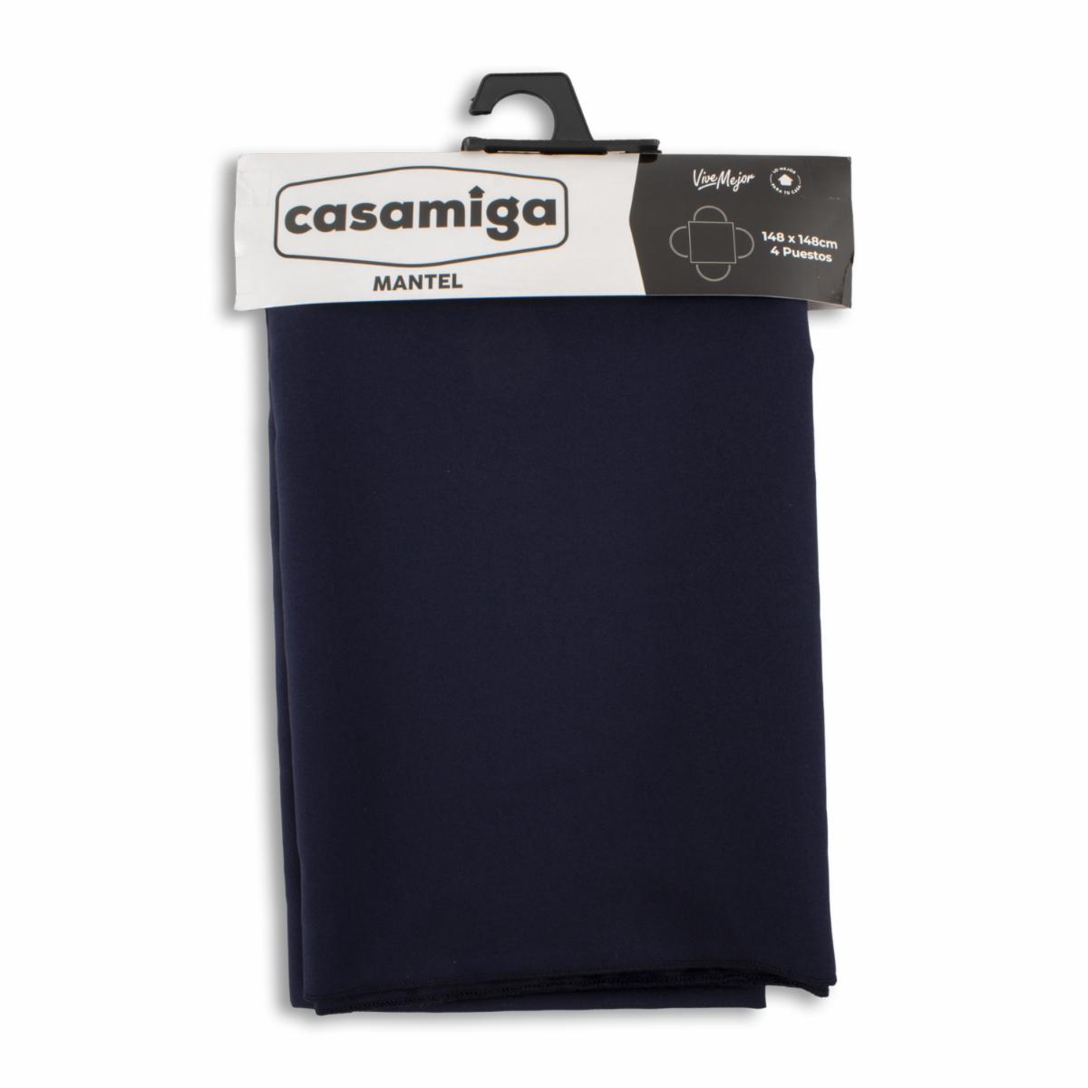 Mantel LLano Azul Marino CASAMIGA 148 X 148 Cm