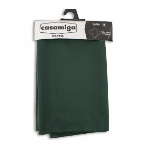 Mantel Para Mesa LLano Verde Oscuro CASAMIGA 148 X 148 Cm