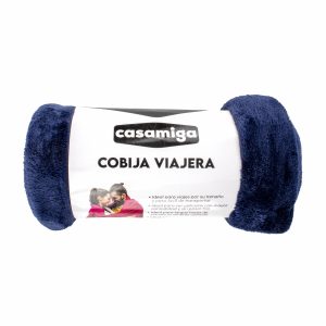 Cobija Viajera Gris Azul CASAMIGA 1 Plaza y 1/2