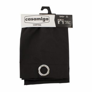 Cortina De Área Modelo One Argolla Negra CASAMIGA 210 X 115 Cm